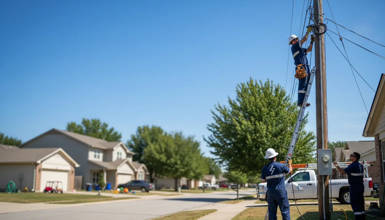 Residential electrician providing installation services in Buckingham, PA